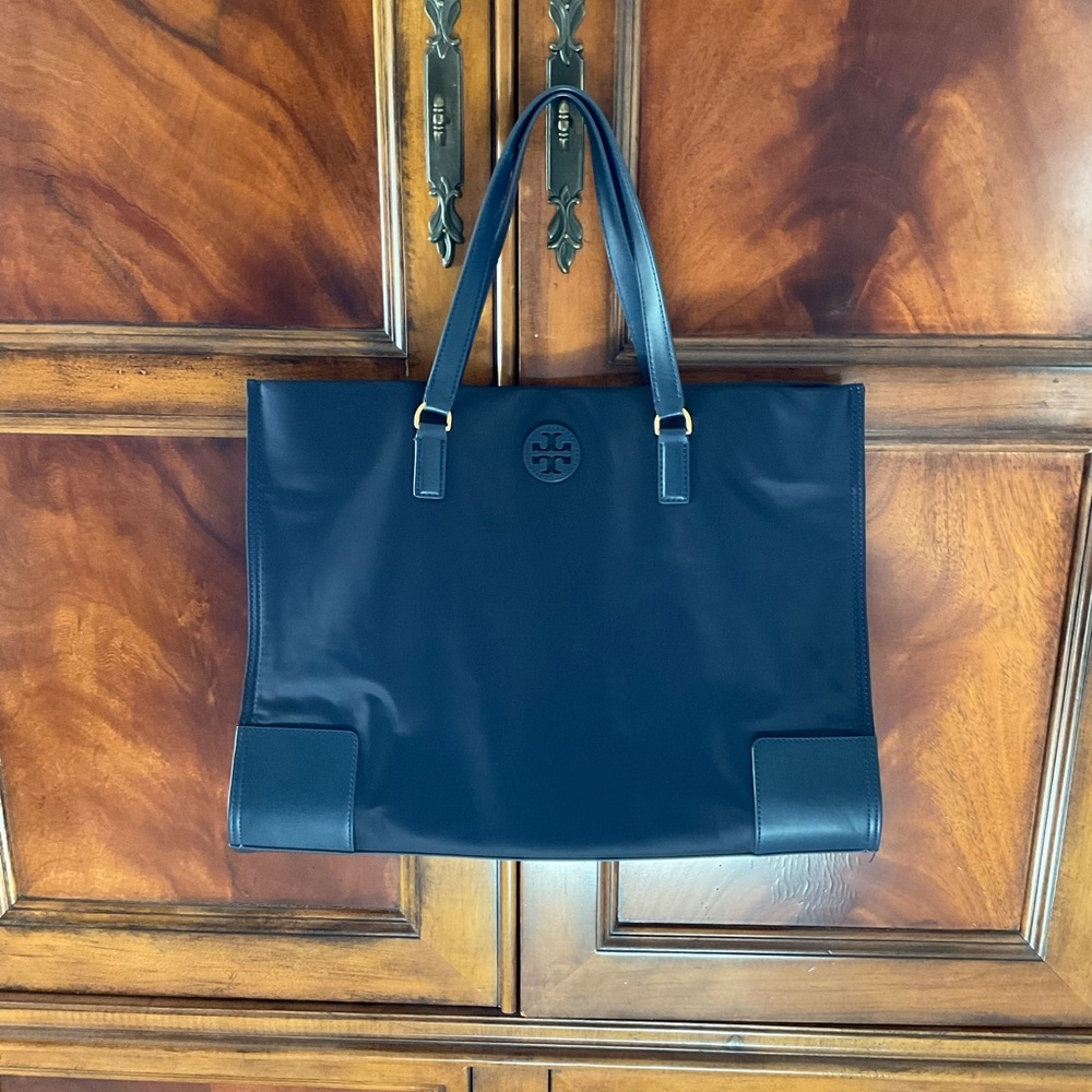 Tory Burch Dark Blue Tote Bag